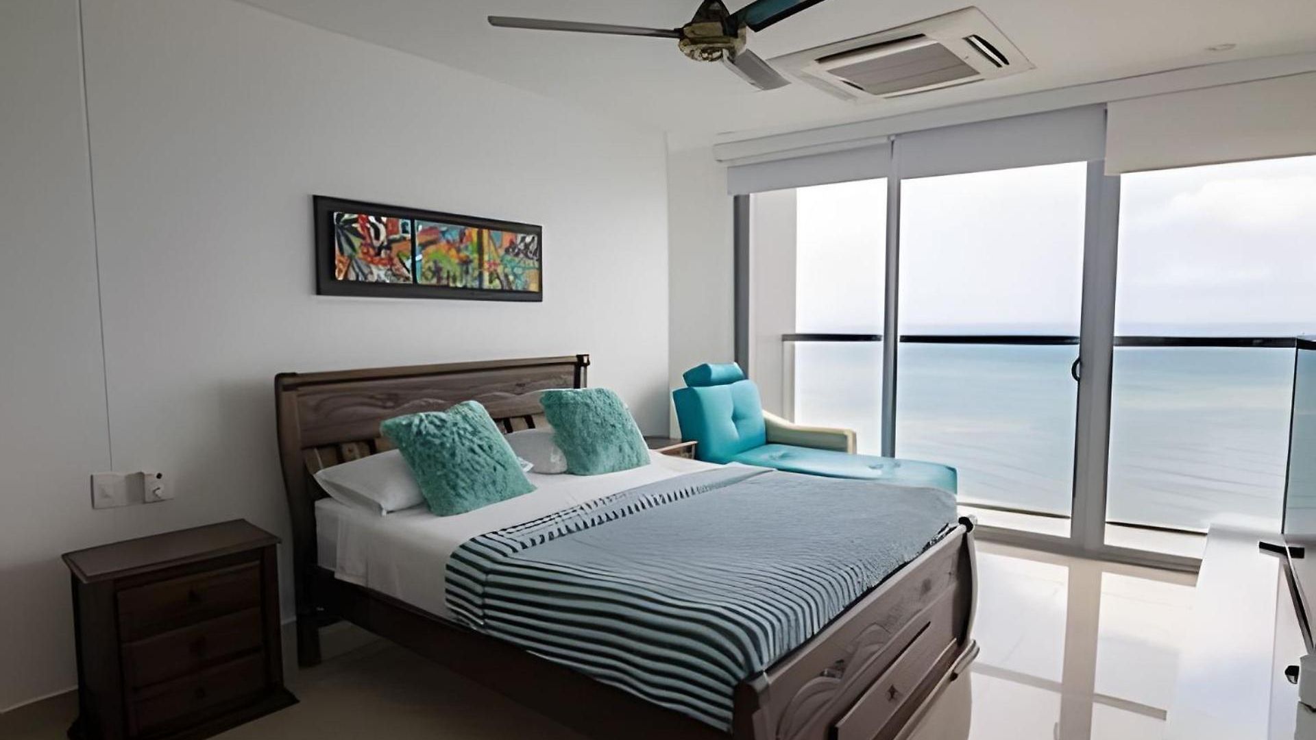 Apartamento Espectacular Apto De 2 Hab En Piso 27-morros Cartagena