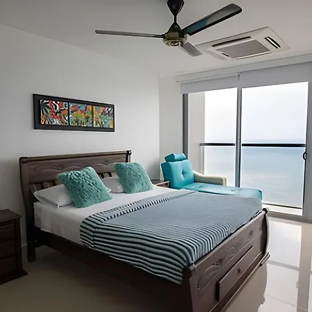 Apartamento Espectacular Apto De 2 Hab En Piso 27-morros Cartagena