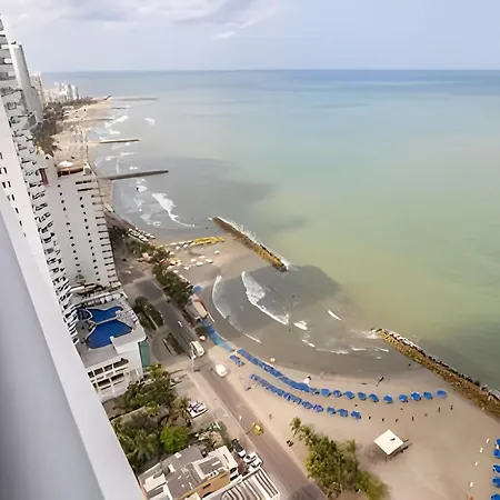 Espectacular Apto De 2 Hab En Piso 27-morros Apartamento Cartagena